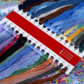 Colorido Fulvo, Ponto de Cruz, Kits de estampa Impressa em Tecido Bordado Bordado Define 11CT 14CT DIY Artesanatos Pinturas em Tela,