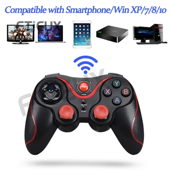 T3 X3 sem Fio Bluetooth Gamepad para IOS, Android Telefone Móvel Wireless Joystick Controlador de Jogo Identificador Para Tablet TV Suporte da Caixa