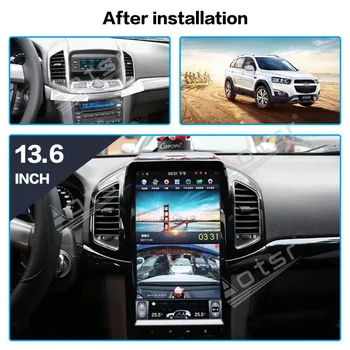128G Para Chevrolet Captiva Android Rádio gravador de fita 2013-2017 Car Multimedia Player Estéreo chefe da unidade de PX6 Tesla Style Navi em seu GPS