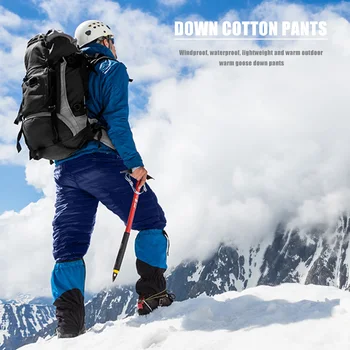 Inverno Ultraleve Pato Outwear Calças Unisex Super leve, à prova de Vento Plus Size quente calças Soltas de esqui, Caminhadas calças para baixo