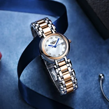 Impermeável 100M Relógio Para Mulheres Marca de Luxo Senhoras do Projeto da forma Relógio Minimalista Analógico de Quartzo do Movt Exclusivo Relógio Feminino 2020