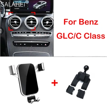 Carro do Telefone Móvel Para a Mercedes Benz Classe C-2018 GLC 200 260L 300 2016-2019 de Ventilação de Ar para Montagem do Suporte de GPS do Telefone Titular