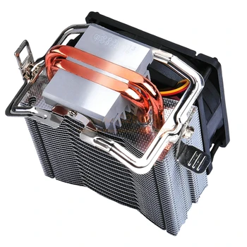 PcCooler cooler (ventilador puro cooper 2 condutor arrefecimento silencioso ventilador do radiador para Intel LGA 775/1150/1151/1155 1366 para AMD AM2+/AM