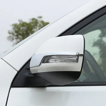 Traseira/lateral Tampa do Espelho Guarnição Tira de Adesivo Shell para Toyota Land Cruiser Prado FJ 150 ABS de Acessórios Cromados de 2010 a 2018
