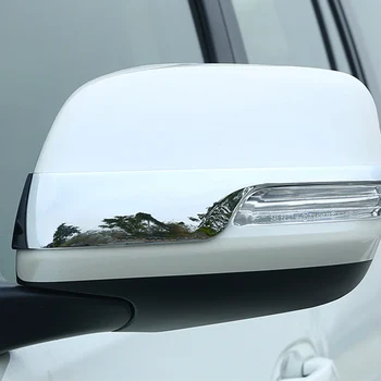 Traseira/lateral Tampa do Espelho Guarnição Tira de Adesivo Shell para Toyota Land Cruiser Prado FJ 150 ABS de Acessórios Cromados de 2010 a 2018