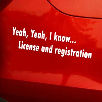 25.3*7,6 cm de Registro de Licença de Adesivo de Vinil de Acessórios Divertidos Decoração do Produto Novo Estilo Hot Car Styling de Etiqueta do Carro