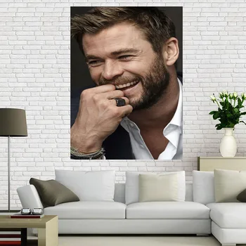 Personalizado Chris Hemsworth Cartaz De Parede Para Sala De Arte Do Cartaz Decoração De Lona De Tecido De Pano Sem Moldura Morden A Decoração Da Casa A12.2