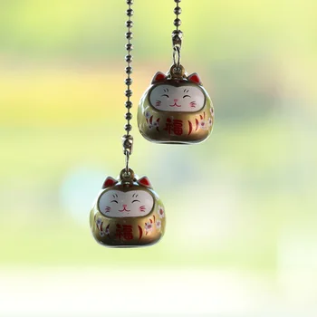 Água De Som De Sino Esferas Da Cadeia De Carro Pingente De Flor De Cerejeira Bell Yushou Estilo Japonês Bonito Ornamento