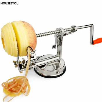 Aço Inoxidável Multifunção Apple Descascador De Batata, Pêra Descascador De Frutas Cortador Cortador De Maçã Descascada Máquina De Manivela Ferramentas De Cozinha