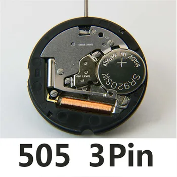 Relógio de quartzo Movimento Para a Ronda 505 Assistir a Peças de Substituição de Data Às 3' Data de 6' com Bateria Ajustando-Tronco