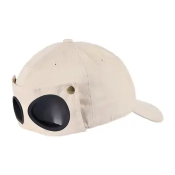 Moda Unissex Piloto Óculos, Chapéu de Hip Hop Tampão de Baseball ao ar livre Protetor solar Chapéu 23GE