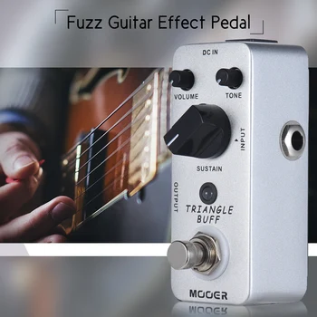 Portátil MOOER MFZ2 Fuzz de Efeitos de Guitarra Pedal True Bypass Full Metal Shell