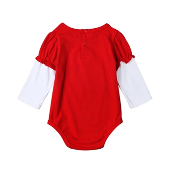 Novo 2017 bebê bonito de Natal macacão macacão de roupas confortáveis para os bebês recém-nascidos de 0-2T desgaste do bebê roupa de homewear DS40