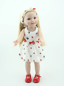 45cm total de vinil renascer americano bebê boneca reborn baby silicone bebês boneca princesa da casa do jogo bebês, bonecas para crianças