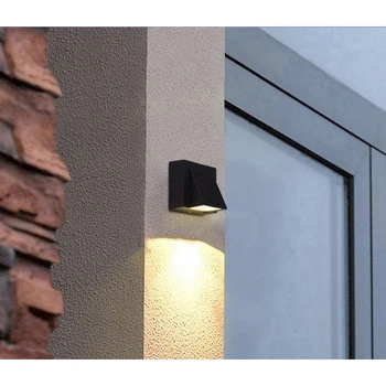 6W Lâmpada de Parede Exterior Led Impermeável ao ar livre Luzes de Parede Exterior do Edifício Portão de Jardim, Varanda Quintal dispositivos Elétricos de Iluminação
