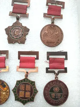 7 Chineses Antigos Militares segunda guerra mundial Medalha Soldado Medalha de colecionáveis do artigo