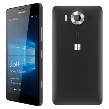 Microsoft Lumia 950 Dupla Original Desbloqueado Windows 10 Telefone Móvel 4G GSM 5.2