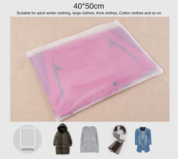 Matte fosco viagem de armazenamento de tamanho personalizado bolsas impermeável selada transparente zip lock sacos para a roupa