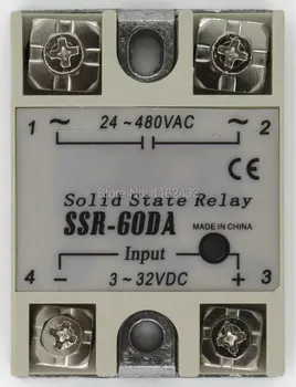 SSR-60DA única fase de DC para AC 60A 480 V relé de estado sólido 60DA RSS