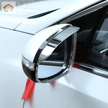 Para Kia slider remix kx5 Sportage 2016 -2020 traseira do Carro Retrovisor Lado do Espelho de vidro moldura Chuva Escudo Viseira de Sol Sombra de sobrancelha 2pcs