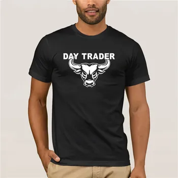 Homens quentes da diversão casual T-shirt de impressão 2020 Comerciante de Dia Bitcoin Camisas de Wall Street Mad Mercado de Ações o Dinheiro Curto moda de T-shirt dos homens
