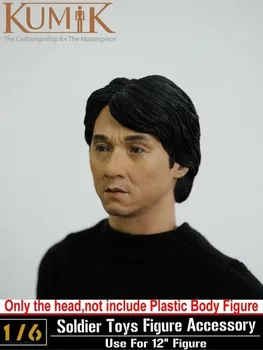 KUMIK 13-41 1/6 do sexo Masculino Jackie Chan Cabeça Esculpir o Modelo de Figura de Ação de Coleta de brincar com bonecas e Brinquedos de Presente