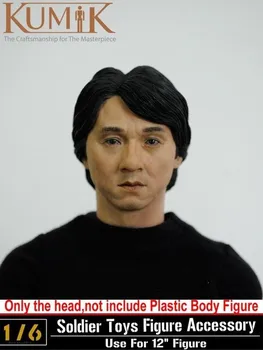 KUMIK 13-41 1/6 do sexo Masculino Jackie Chan Cabeça Esculpir o Modelo de Figura de Ação de Coleta de brincar com bonecas e Brinquedos de Presente