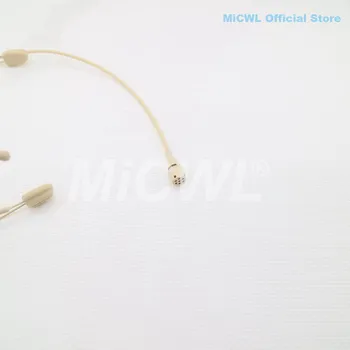 MiCWL Direita e para a Esquerda Face Auricular Cardióide Microfone Sennheiser sem Fio sk100 sk300 G2 G3 G4 Estéreo de 3,5 mm de Bloqueio Navio Livre