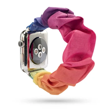 Elastic Correia de Relógio para a apple assista 5 banda 44mm 40mm correa iwatch banda 42mm 38mm mulheres correia pulseira solo loop iwatch 6 4 3 SE