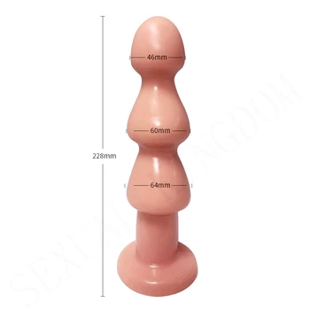 Enorme Plug Anal de Segurança Material de Silicone Bunda Esferas Chupando Copa Auns Masturbador Suave Massagem de Próstata Brinquedos Sexuais para a Mulher e o Homem