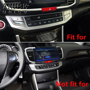 De Fibra de carbono de Cor Console Central Cobrir Guarnição de Ajuste para o Honda Accord 2013 2016 2017