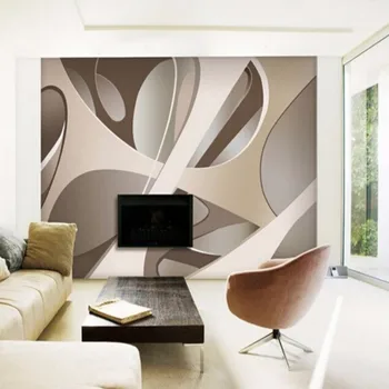 Beibehang 3d papel de parede Europeia minimalista quartos, sala de TV pano de fundo papel de parede listras resumo papier peint mural 3d
