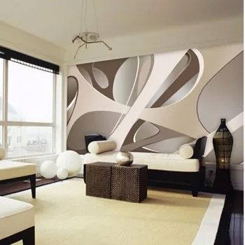 Beibehang 3d papel de parede Europeia minimalista quartos, sala de TV pano de fundo papel de parede listras resumo papier peint mural 3d