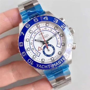 Homens de negócios informais relógio estilo 44mm IATE MASTER II RLX Marca Tudo de aço inoxidável de qualidade AAA relógio de pulso mecânico automático