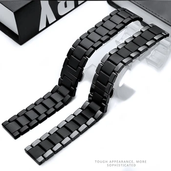 Para a apple faixas de relógio de 44mm 40mm correa de luxo cerâmica pulseira para o iwatch pulseira Série 5 4 3 2 alça de 42mm de 38mm cinturino