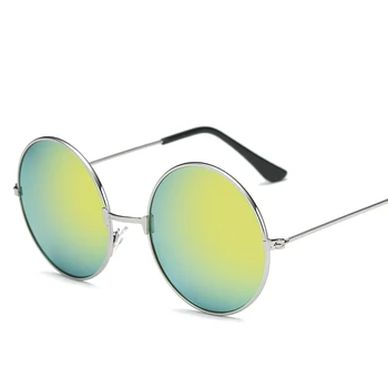 Tendências de Produtos De 2018 Redonda de Metal de Moda das Mulheres de Óculos de sol de grife Tons para as Mulheres de Óculos Adulto