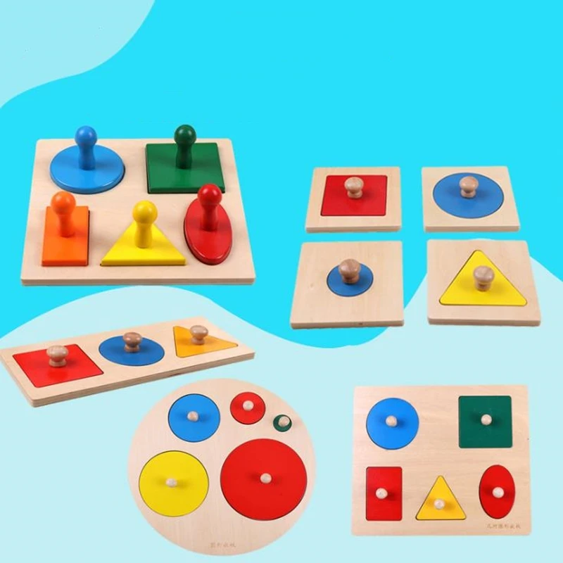 Quebra-cabeças crianças prées-escolar Shape Shape Puzzle, shape