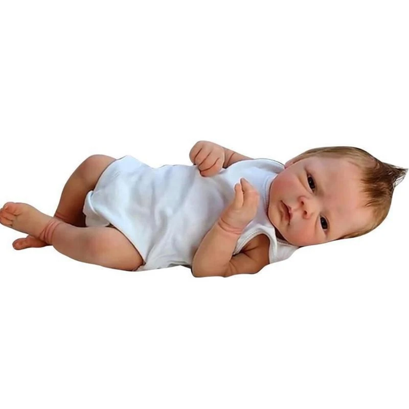 Compra online de Novo estilo bebê reborn boneca macio vinil pano corpo  recheado 18 ''46 cm boneca realista bebês recém-nascidos brinquedo para  presentes de aniversário da criança